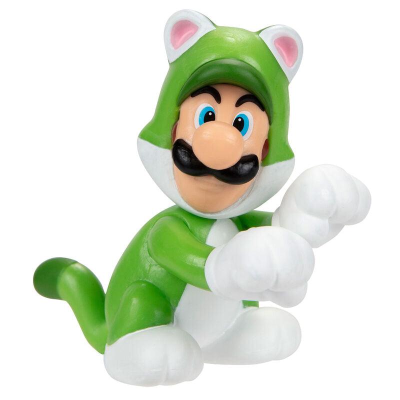 World of Nintendo Super Mario 2.50" Cat Luigi Figure - Jakks Pacific - Ginga Toys