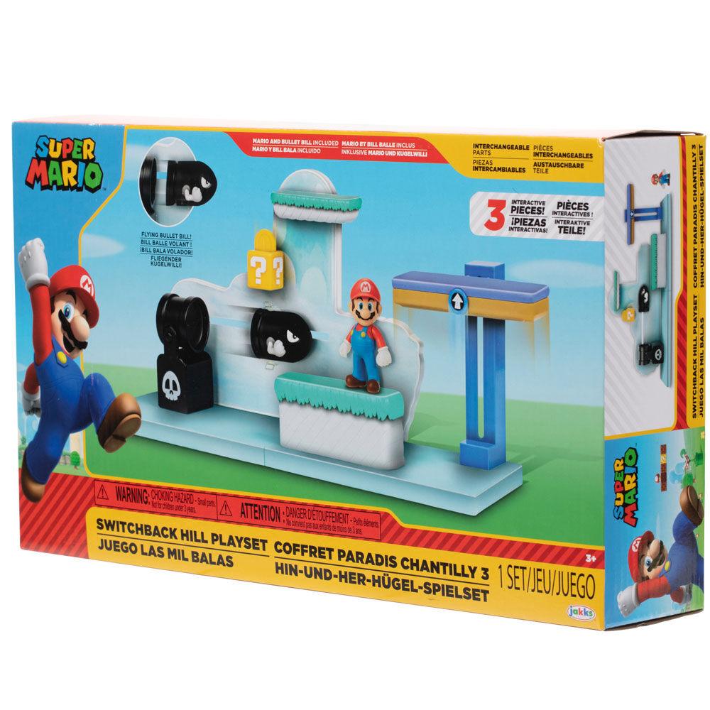 World of Nintendo Super Mario 2.50" Switchback Hill Playset - Jakks Pacific - Ginga Toys