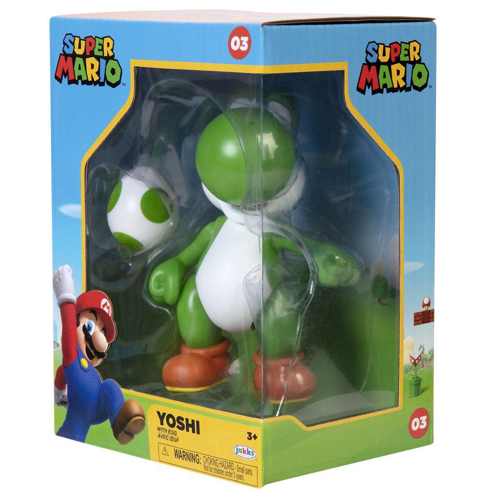 World of Nintendo Super Mario Bros 4" Yoshi with Egg Figure - Jakks Pacific - Ginga Toys