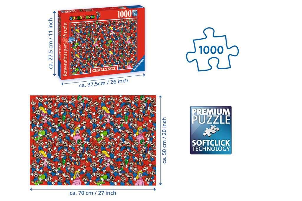 World of Nintendo Super Mario Challenge puzzle 1000pcs - Ravensburger - Ginga Toys