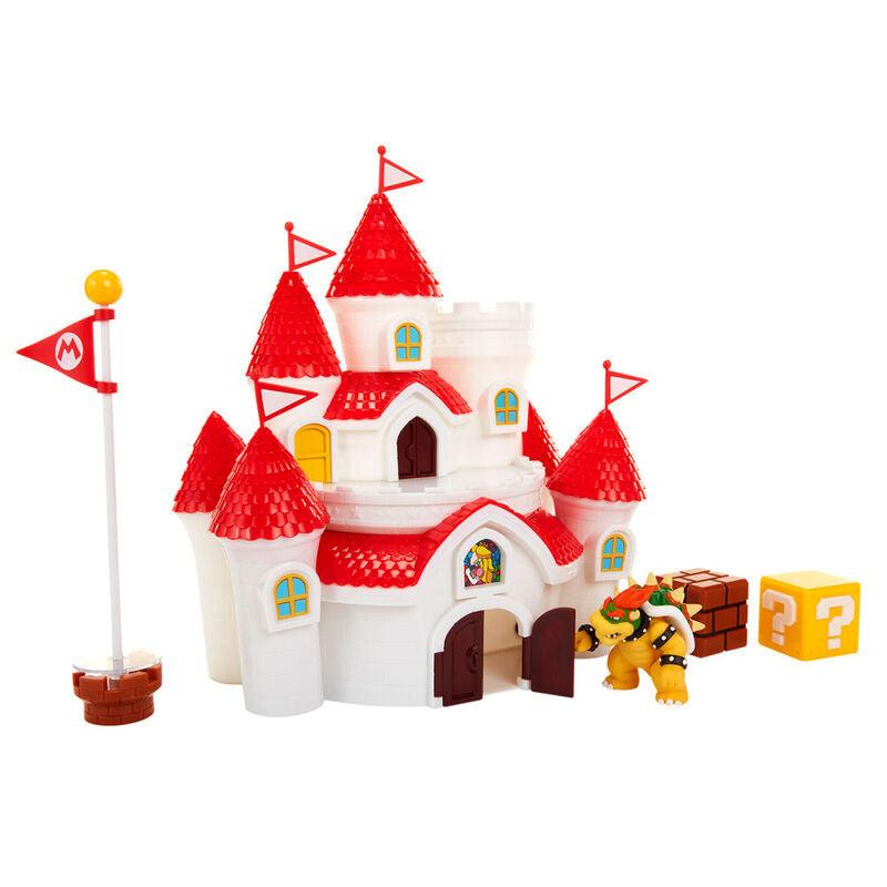 World of Nintendo Super Mario Deluxe Mushroom Kingdom Castle Playset - Jakks Pacific - Ginga Toys